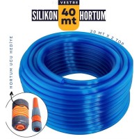 Hepbidolu  40 Metre Silikonlu Bahçe Hortumu Sulama Aparatı HEDİYELİ 712343