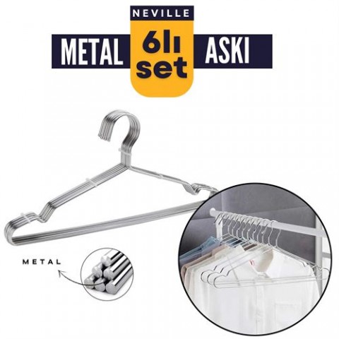 Hepbidolu  6 Adet Metal Elbise Askısı 714516