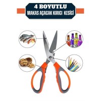 Hepbidolu  Kuhn 4 Boyutlu Mutfak Makası Açacak Kırıcı Kesici 715964