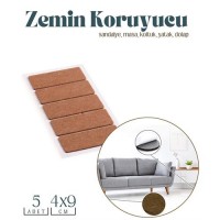 Hepbidolu  5 Adet 4x9cm Sandalye Mobilya Koruyucu Keçe 716239