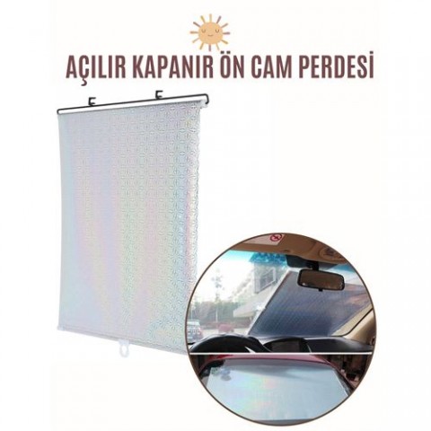 ModaCar Aynalı Yansıtıcılı Açılır Kapanır Ön Cam Perdesi 425845