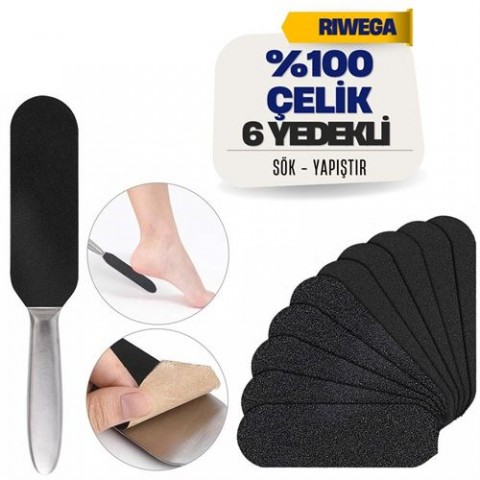 Hepbidolu  Riwega 10 Yedekli Çelik Pedikür Spatulası 716431