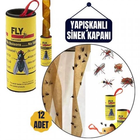 Hepbidolu  12 Adet Yapışkanlı Sinek Kapanı 74 cm 716516