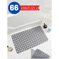 Hepbidolu  Karree Design GRİ 66 Vantuzlu Banyo Duş Kaydırmaz Paspas 716666