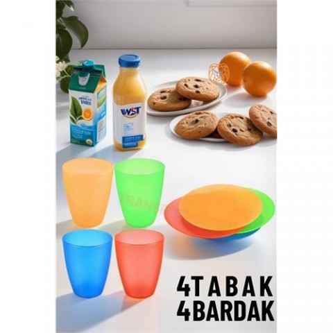 Hepbidolu  8 ADET Tabak ve Bardak Seti 717805