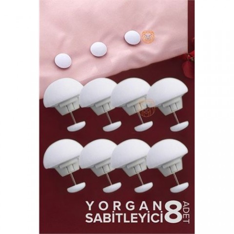 Hepbidolu  Yorgan Çarşaf Kılıf Sabitleyici 8 Adet Mantar Model 718078