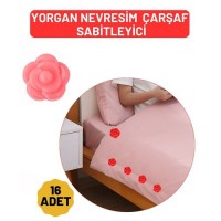 Hepbidolu  Yorgan Çarşaf Kılıf Sabitleyici 16 Adet Çiçek Model 718080