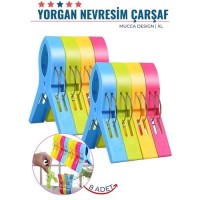 Hepbidolu  XL Yorgan Nevresim Çarşaf Mandalı 8 ADET Mucca Design 	 718221