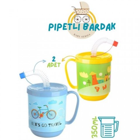 Hepbidolu  Pipetli Bardak 2 li Momma Design 718281