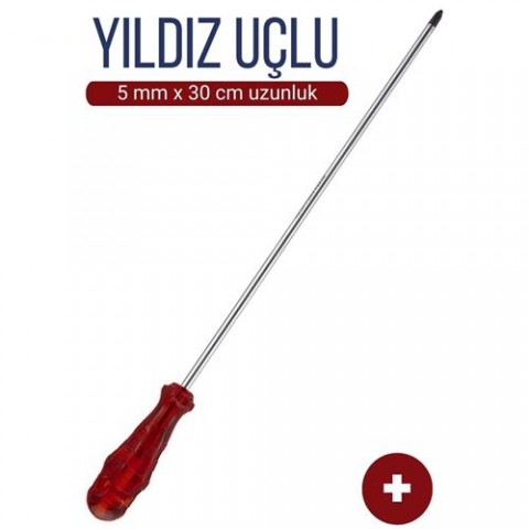 Hepbidolu  5 mm Uç 30 Cm Uzunluk Yıldız Uç Tornavida 718397