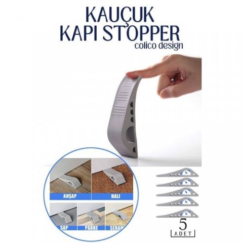 Hepbidolu  Kauçuk Kapı Stopperi Colico Design 5 Adet 718574