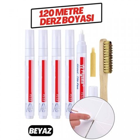 Hepbidolu  Derz Arası 120 Metre Boyama Rötüş Kalemi BEYAZ 718601