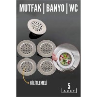 Hepbidolu  Kilitli Lavabo Süzgeci Figgini Design 5 ADET 718616