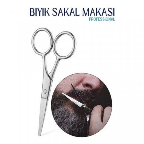 Hepbidolu  Bıyık Sakal Düzeltme Makası 12 cm Biagio Bianchi Design