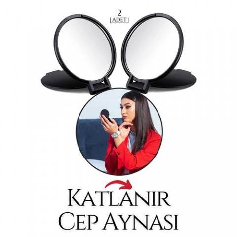 Hepbidolu  Katlanabilir Mini Çanta Aynası 2 li SET 718891