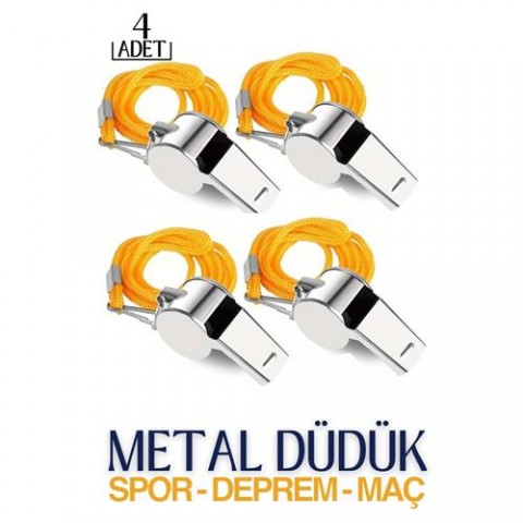 Hepbidolu  4 lü Metal Spor ve Deprem Düdüğü Sigefriedo Design 718898