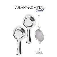 Hepbidolu  3 lü Set Metal Çay Süzgeci Cabrera Design 718934