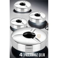 Hepbidolu  4 lü Set Çelik Küllük Vercher Design 718943