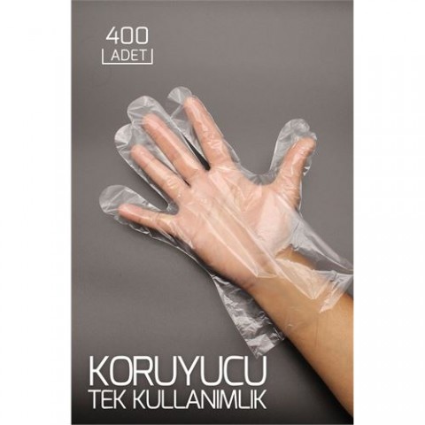 Hepbidolu  400 Adet Tek Kullanımlık Şeffaf Eldiven 718946