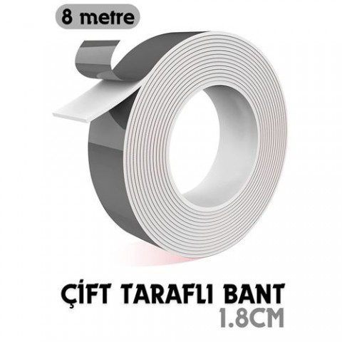 Hepbidolu  8 Metre Çift Taraflı Yapıştırıcı Bant Çivisiz Montaj 718949