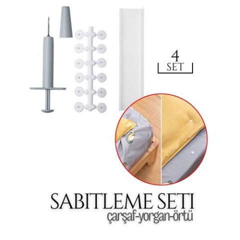 Hepbidolu  Çarşaf Yorgan Örtü Sabitleme 4 LÜ SET 718972