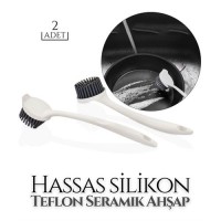 Hepbidolu  Silikon Bulaşık Hassas Teflon Seramik Ahşap FırçasI Colico Design 2 li SET 717816