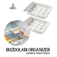 Hepbidolu  Yumurta Yiyecek Buzdolabı Organizer 2 li Set 719068