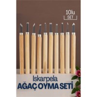 Hepbidolu  Ağaç Oyma 10 lu Set IsKarpela 719176