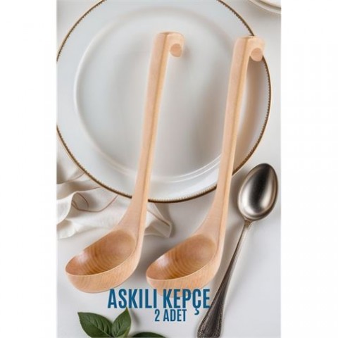 Hepbidolu  Vizzini 28 cm Ahşap Kepçe 2 li SET 719215