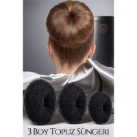 Hepbidolu  Siyah Saç Topuz Süngeri 3 Boy Forero Design 719269