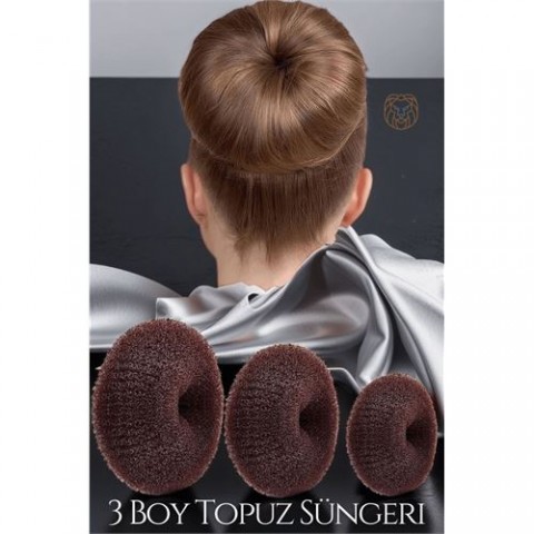 Hepbidolu  Kahve Saç Topuz Süngeri 3 Boy Forero Design 719271