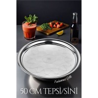 Hepbidolu  50 cm Tepsi Sini Paslanmaz Çelik 719291