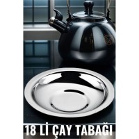 Hepbidolu  18 li Metal Çay Tabağı Veneta Design Seti 719308