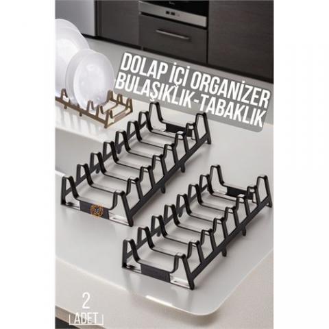 Hepbidolu  2 li Dolap İçi Tencere Kapak Ve Tabak Düzenleyici Kurutmalık Organizer 719446