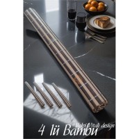 Hepbidolu  Bambu Amerikan Servis 4 lü Set Volpi Vitali Design 719483