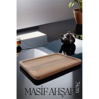 Hepbidolu  Masif Ahşap Tepsi Matis Otradovec Design 34 cm 719602