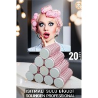 Hepbidolu  Isıtmalı Sulu Bigudi 2.5 cm 20 Adet Solingen Professional 719838