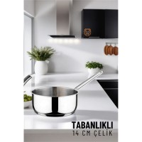 Hepbidolu  Kaçerola Tabanlıklı Paslanmaz Çelik 14 cm 719853