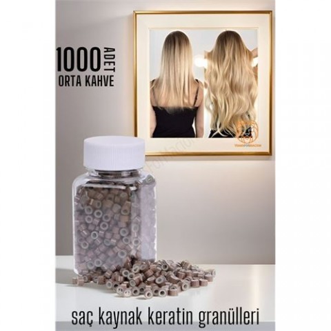 Transformacion Nano Saç Kaynak Boncukları ORTA KAHVE 1000 adet 720359