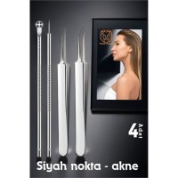 Transformacion Nano Komedon Cımbız 4 lü Set Çelik Absolute Professional 720384