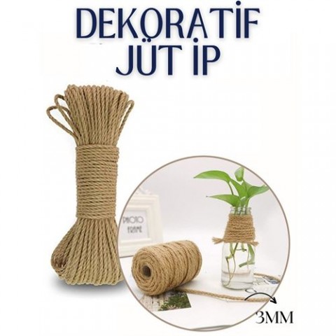 Hepbidolu  Jüt Çok Amaçlı Dekoratif İp 10 Metre 715487