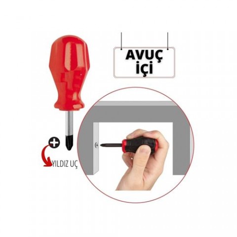 Transformacion Avuçiçi Yıldız Uçlu Tornavida High-Torque 716083