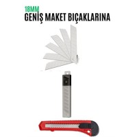 Hepbidolu  Maket Bıçak Yedeği 10 Adet 18 mm Küçük Boy için 715886