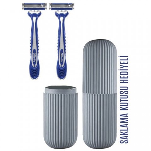 Gillette Blue3 2 Adet Tıraş Bıçağı Özel Kutulu Set