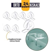 ModaCar Masa Örtüsü Kelepçesi 24 ADET PoggiBonsi Design