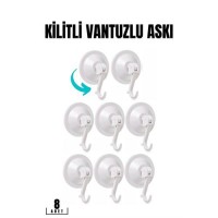 ModaCar Vantuzlu Askı 5.5 cm 8 li Paket