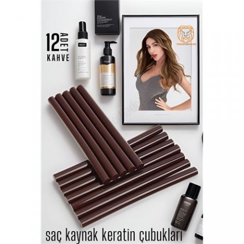 ModaCar Nano Keratin Kaynak Çubukları 12 ADET KAHVE Absolute