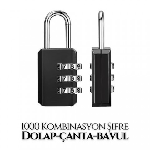 ModaCar Şifreli Mini Dolap Çanta Bavul Kilidi 20mm