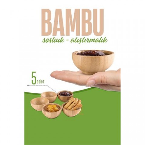 ModaCar Bambu Sosluk Reçellik Seti 5 ADET Mini