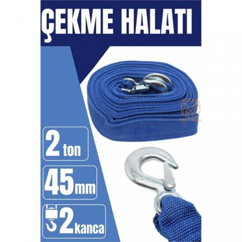 ModaCar Çekme Halatı Driver 2 Ton 4 Metre Kemer Model Araç